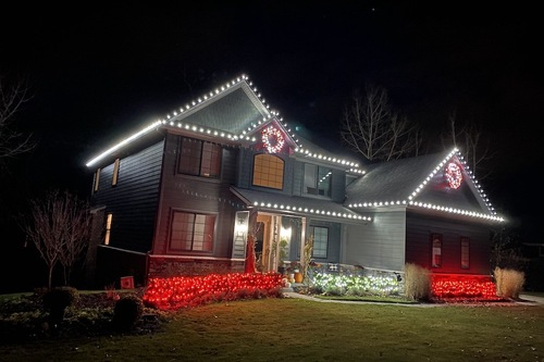 Holiday Light Installation in Ann Arbor completed by Xmas Delights 